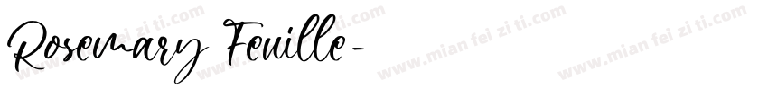 Rosemary Feuille字体转换